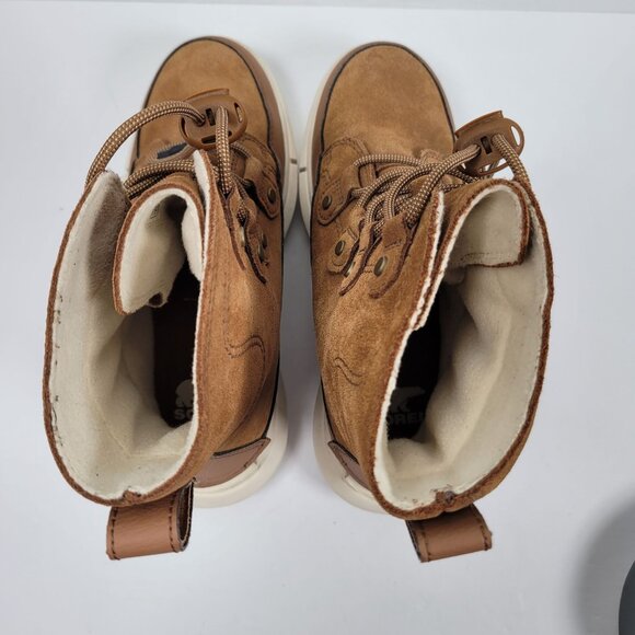 Sorel Whitney Il Joan Youth Brown Ankle Leather Lace Up Boots NY4897-242 US Sz 4 - Picture 7 of 12